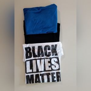 3 New BLM T-shirts M/L Women's Cut